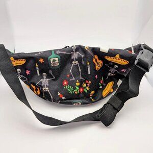 JANSPORT Belt Bag/ Cross Body; Dia de los Muertos design; VERY CLEAN